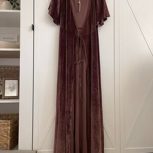 Baltic Born Velvet Maxi Dress in Mauve